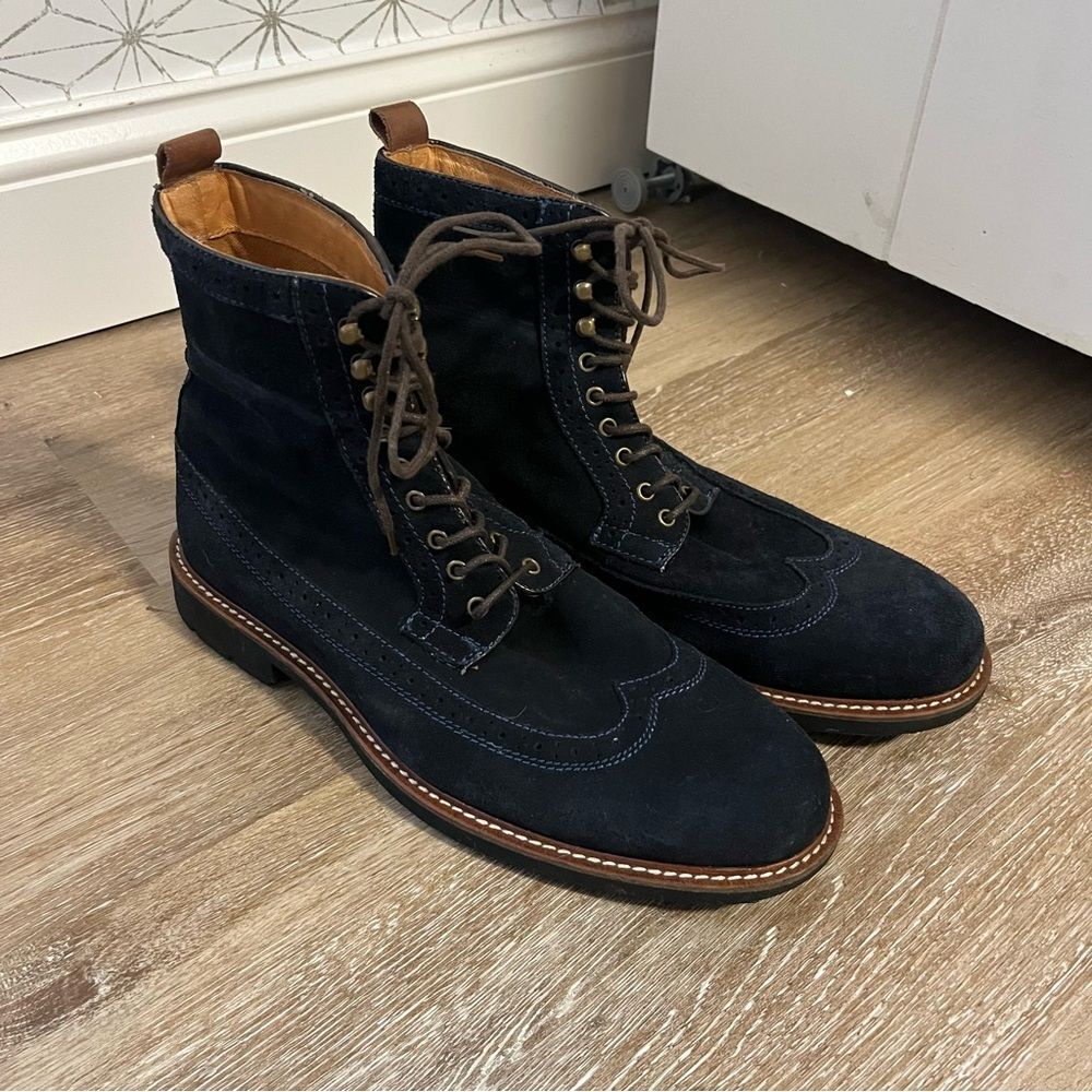 Jack Threads Blue Suede Boot